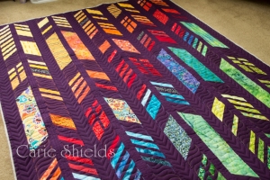 Quilted feather quilt 